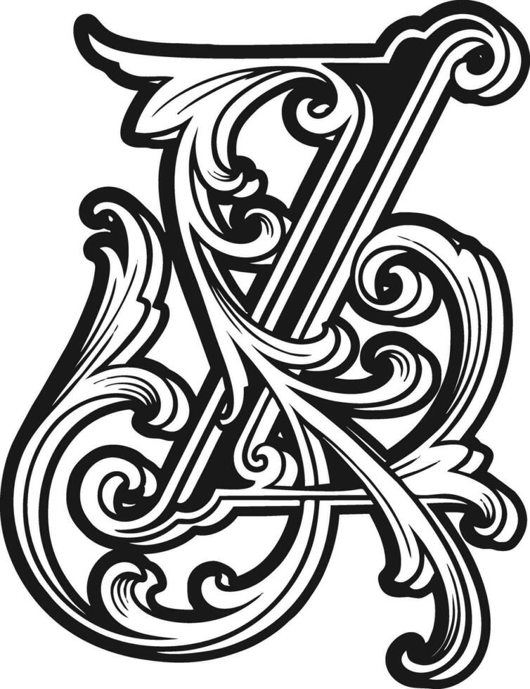 Elegant Z initial monogram logo classic style outline vector illustrations for your work logo, merchandise t-shirt, stickers and label designs, poster, greeting cards advertising business company