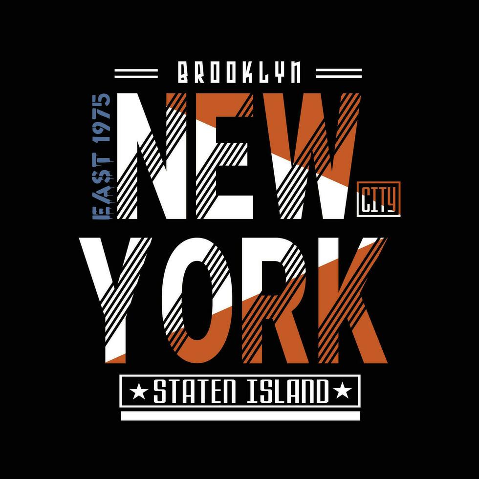 NYC,NEW YORK CITY, tee graphic typography for print vector  art illustration T shirt