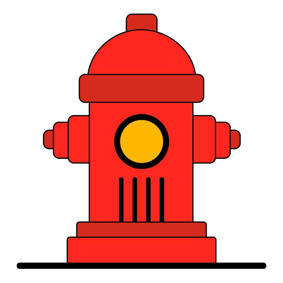 fire hydrant icon color style vector
