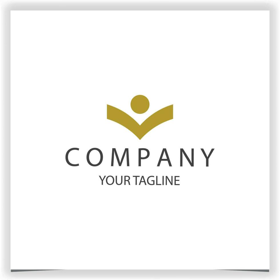 abstract human logo premium elegant template vector eps 10