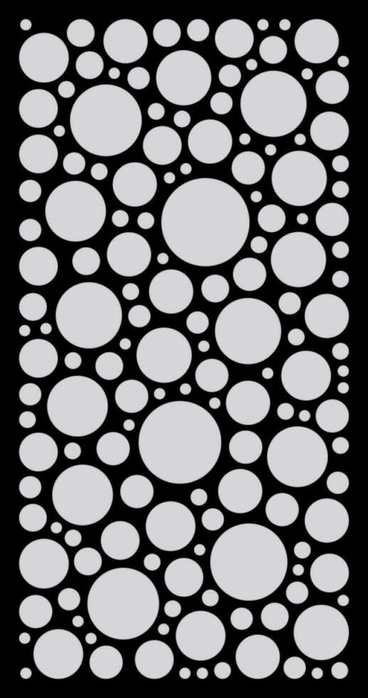 Decorative Template for laser cutting circles Vector