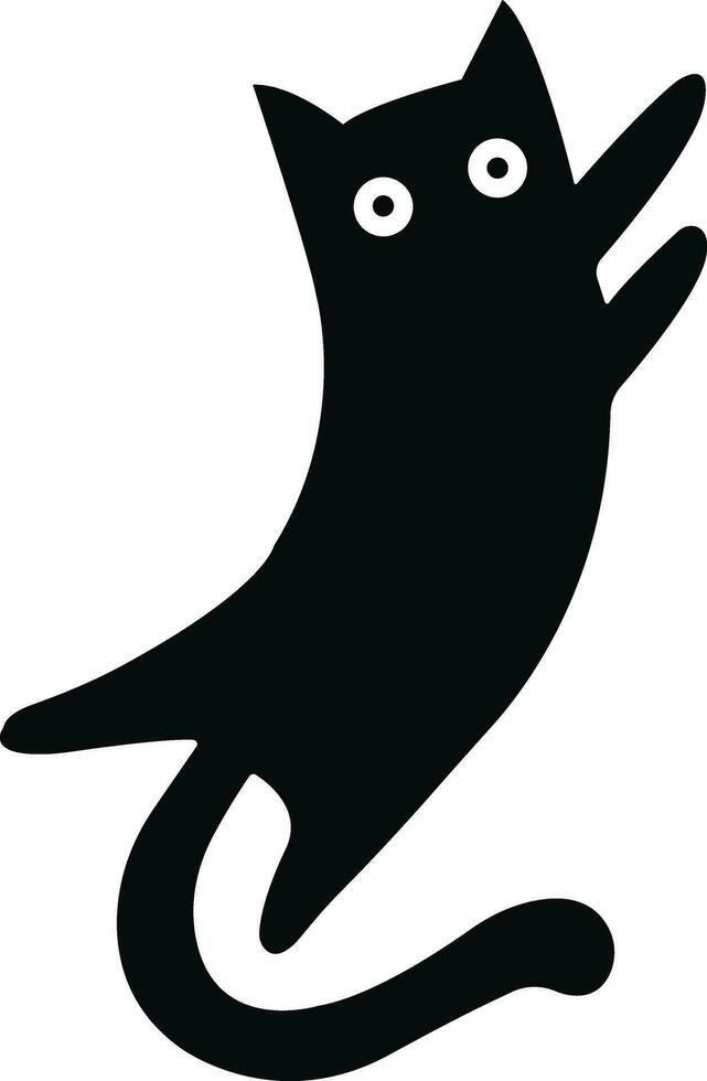 gato icono en plano de moda estilo. aislado en transparente antecedentes. gato silueta firmar símbolo. móvil concepto y web diseño. casa animales símbolo logo vector gráficos