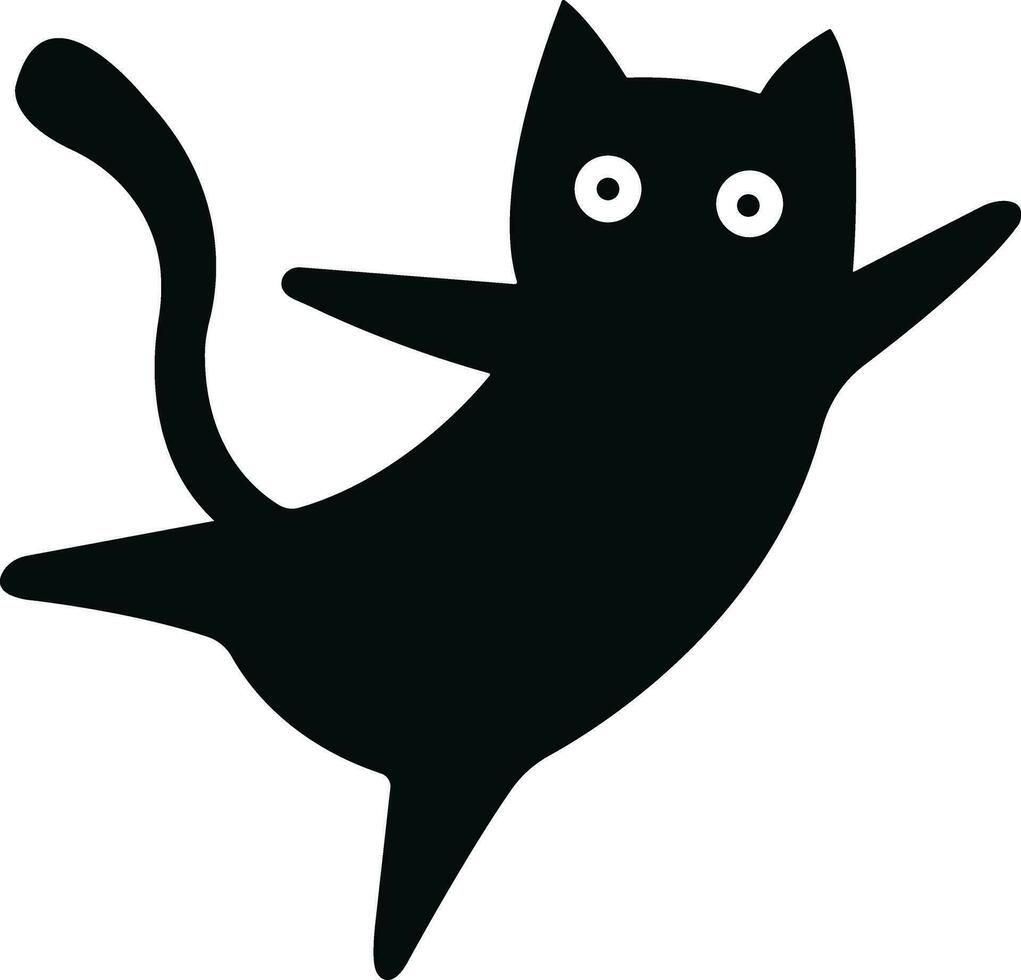 gato icono en plano de moda estilo. aislado en transparente antecedentes. gato silueta firmar símbolo. móvil concepto y web diseño. casa animales símbolo logo vector gráficos