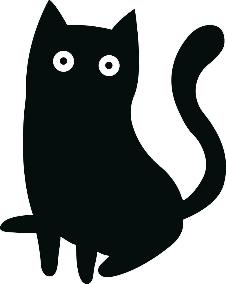 gato icono en plano de moda estilo. aislado en transparente antecedentes. gato silueta firmar símbolo. móvil concepto y web diseño. casa animales símbolo logo vector gráficos