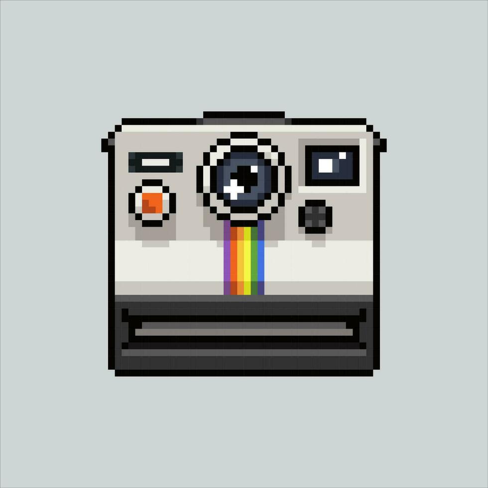 Pixel art illustration camera. Pixelated analog camera. classic camera icon pixelated for the pixel art game and icon for website and video game. old school retro. vector