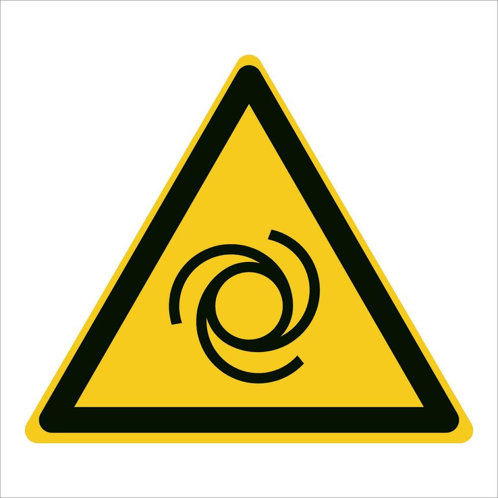 ISO 7010 Graphical symbols Registered Safety Sign Warning Automatic start up vector