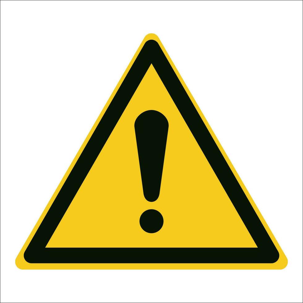 ISO 7010 Registered safety signs symbol pictogram Warnings Caution Danger General sign vector