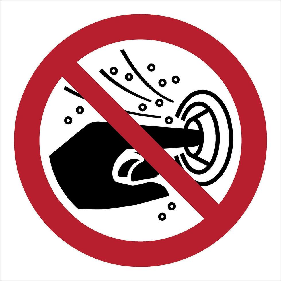 ISO 7010 Registered safety signs symbol pictogram Warnings Caution Danger Prohibition Do not put finger into the nozzle of a hydro massage vector