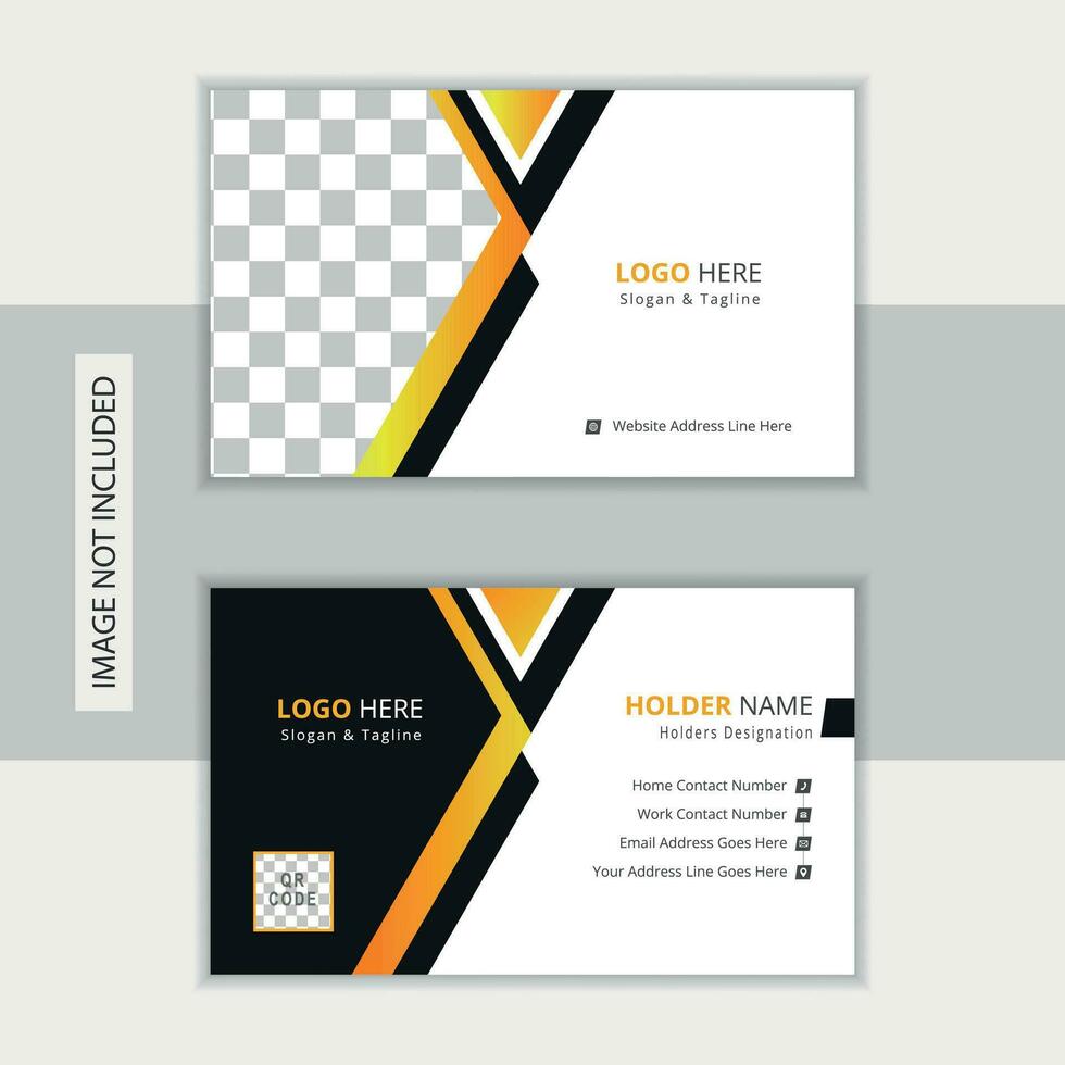 Modern and professional business card design layout vector