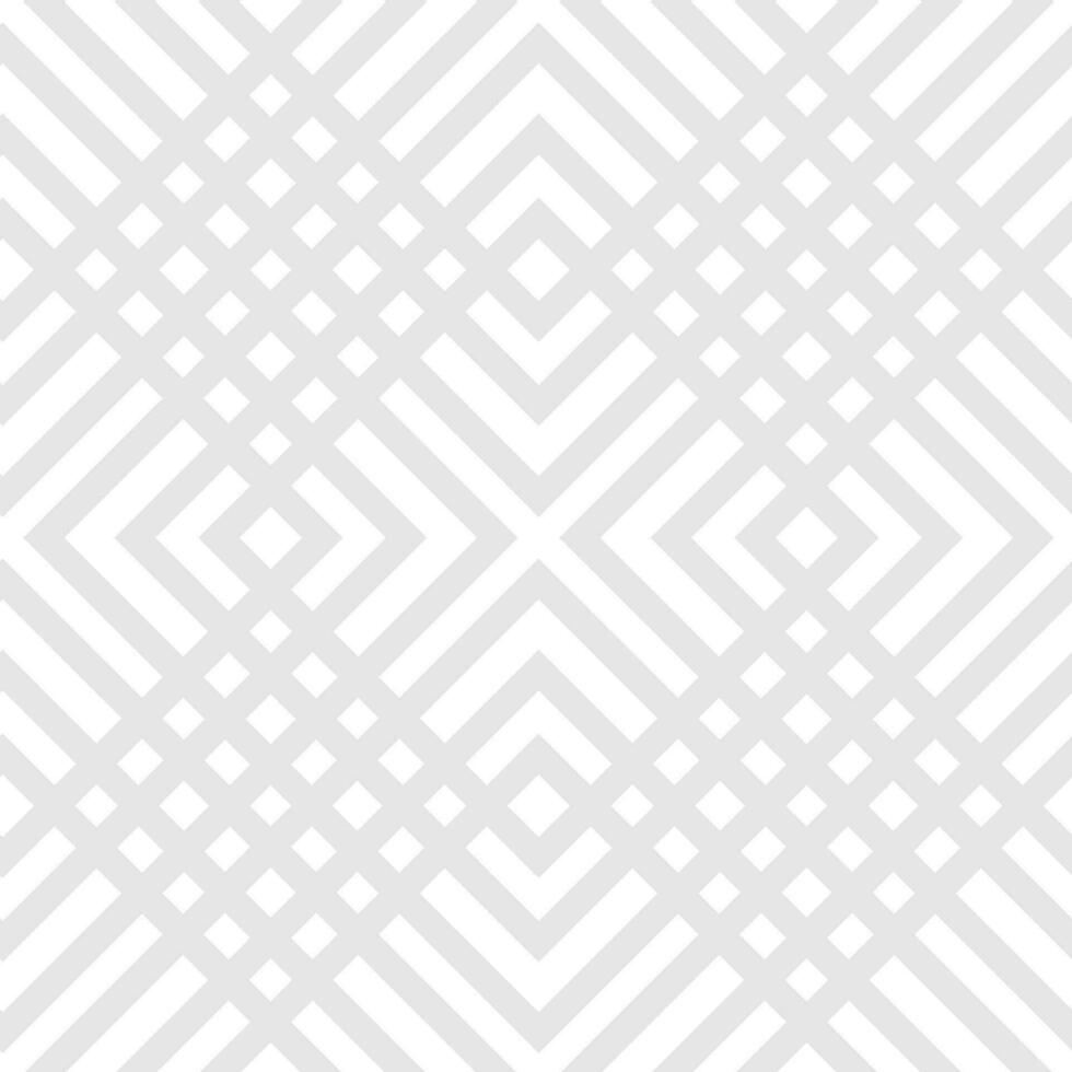 Striped abstract geometric seamless pattern with rhombuses. Tile background. Infinity wrapping paper with different shapes. Creative texture. vector