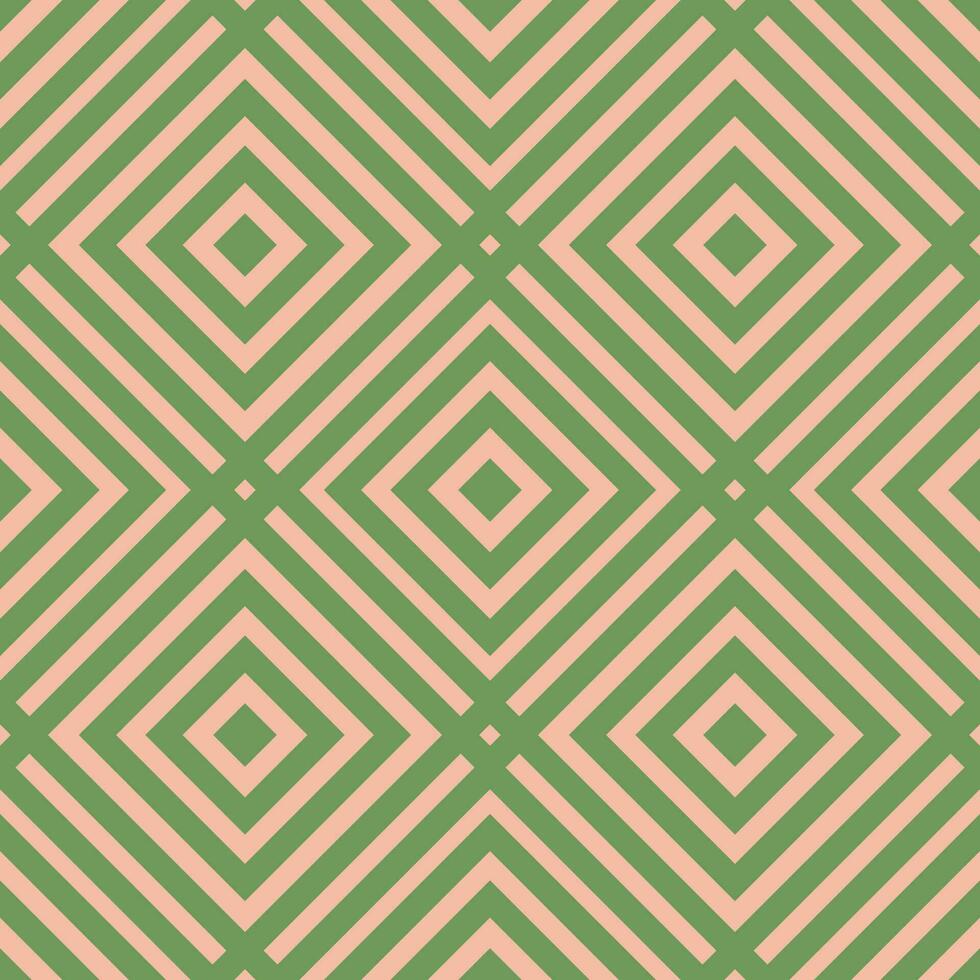 Striped abstract geometric seamless pattern with rhombuses. Tile background. Infinity wrapping paper with different shapes. Creative texture. vector