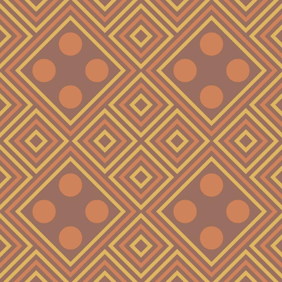Striped abstract geometric seamless pattern with rhombuses. Tile background. Infinity wrapping paper with different shapes. Creative texture. vector