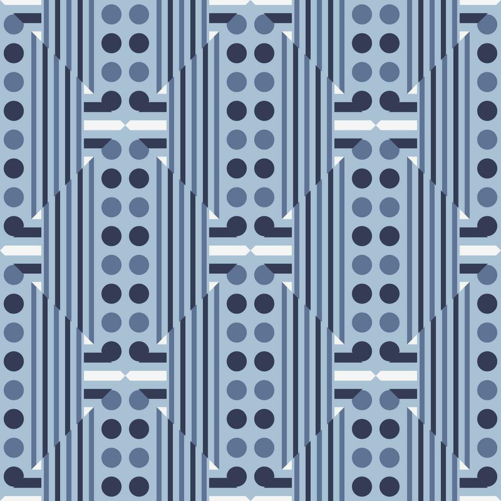Abstract cartoon geometric seamless pattern with geo shapes. Geometry background. Infinity wrapping paper. vector