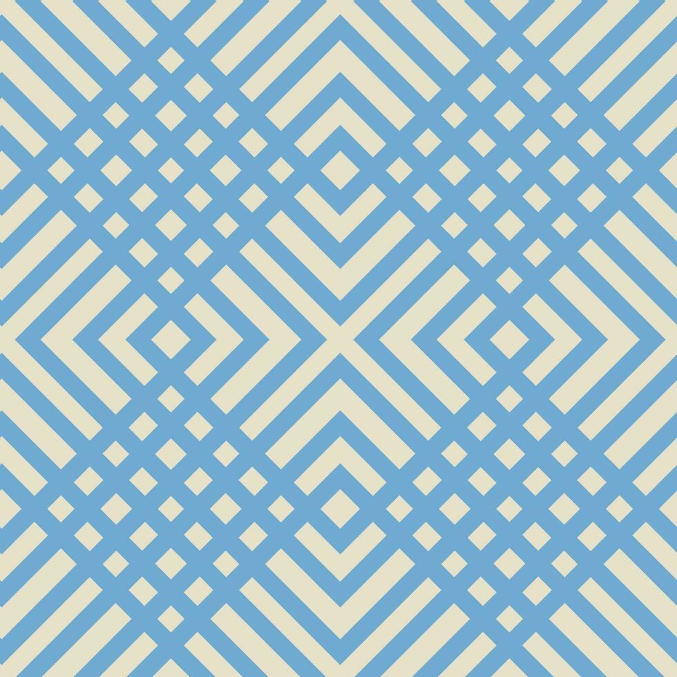 Striped abstract geometric seamless pattern with rhombuses. Tile background. Infinity wrapping paper with different shapes. Creative texture. vector