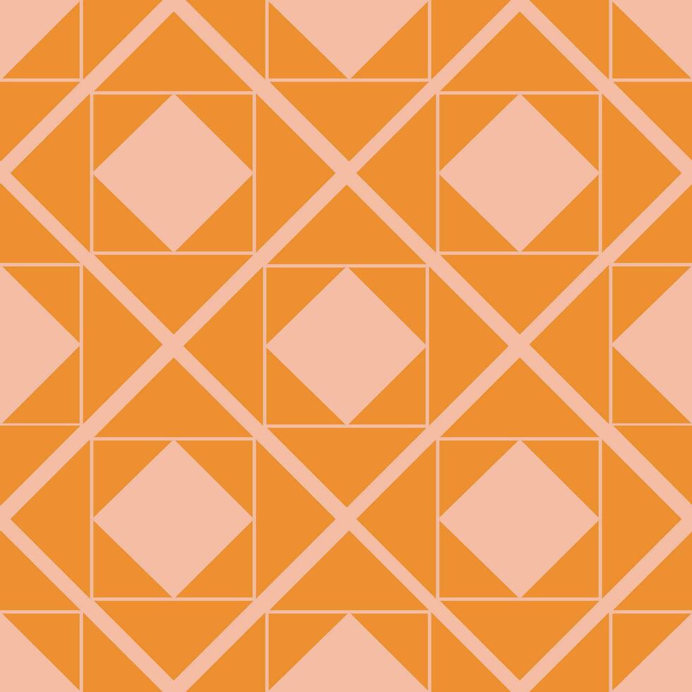 Ethnic seamless pattern with rhombuses, triangles, geometric shapes. Tribal geometrical background. vector