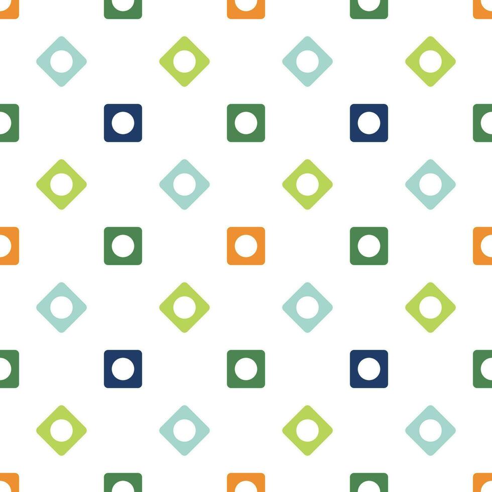 Abstract cartoon geometric seamless pattern with geo shapes. Geometry background. Infinity wrapping paper. vector