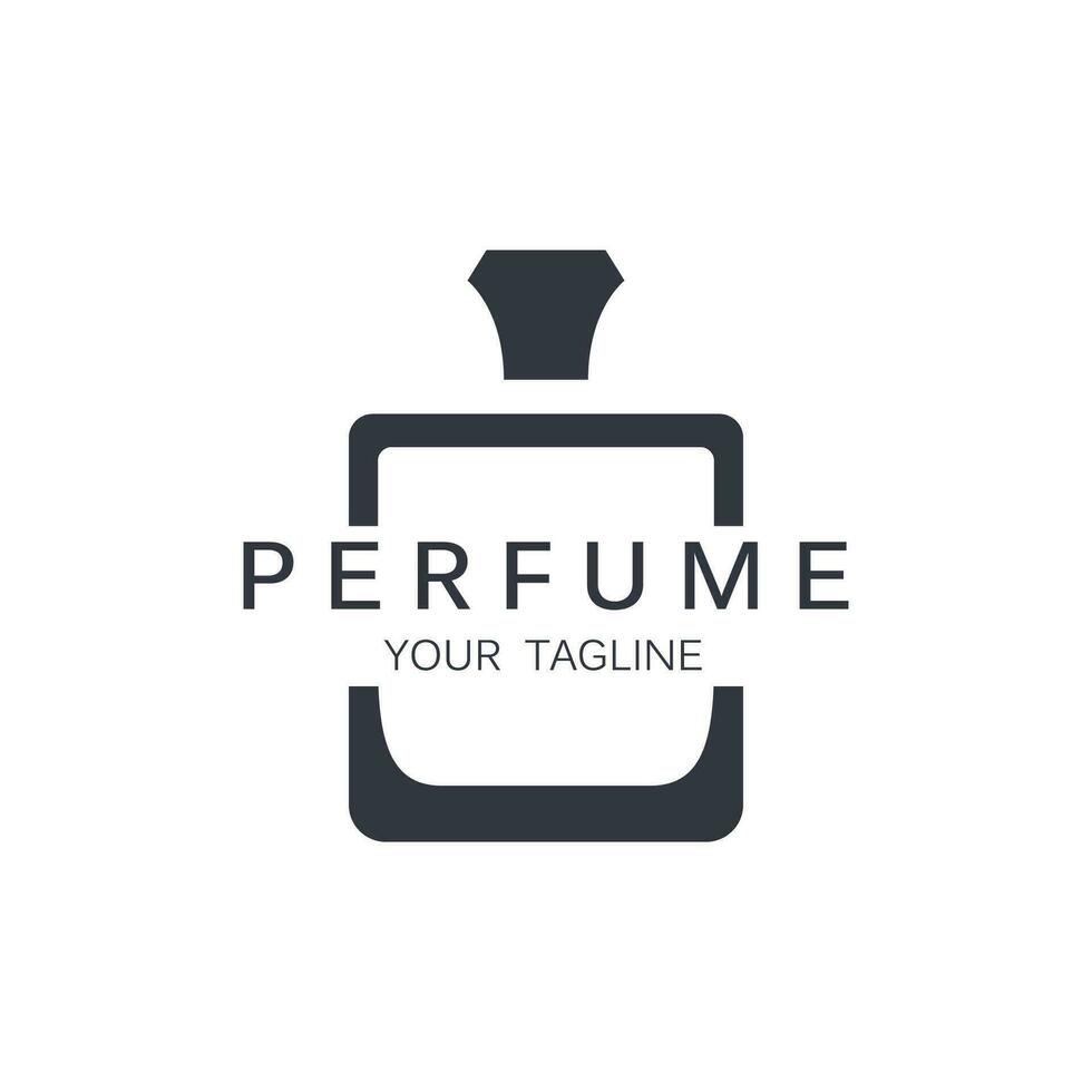 perfume logo vector icono ilustración diseño