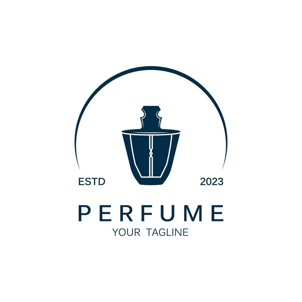 perfume logo vector icon illustration design