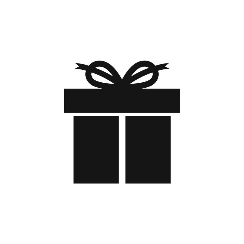 Gift box icon. Present package vector illustration on a white background. Surprise business concept.