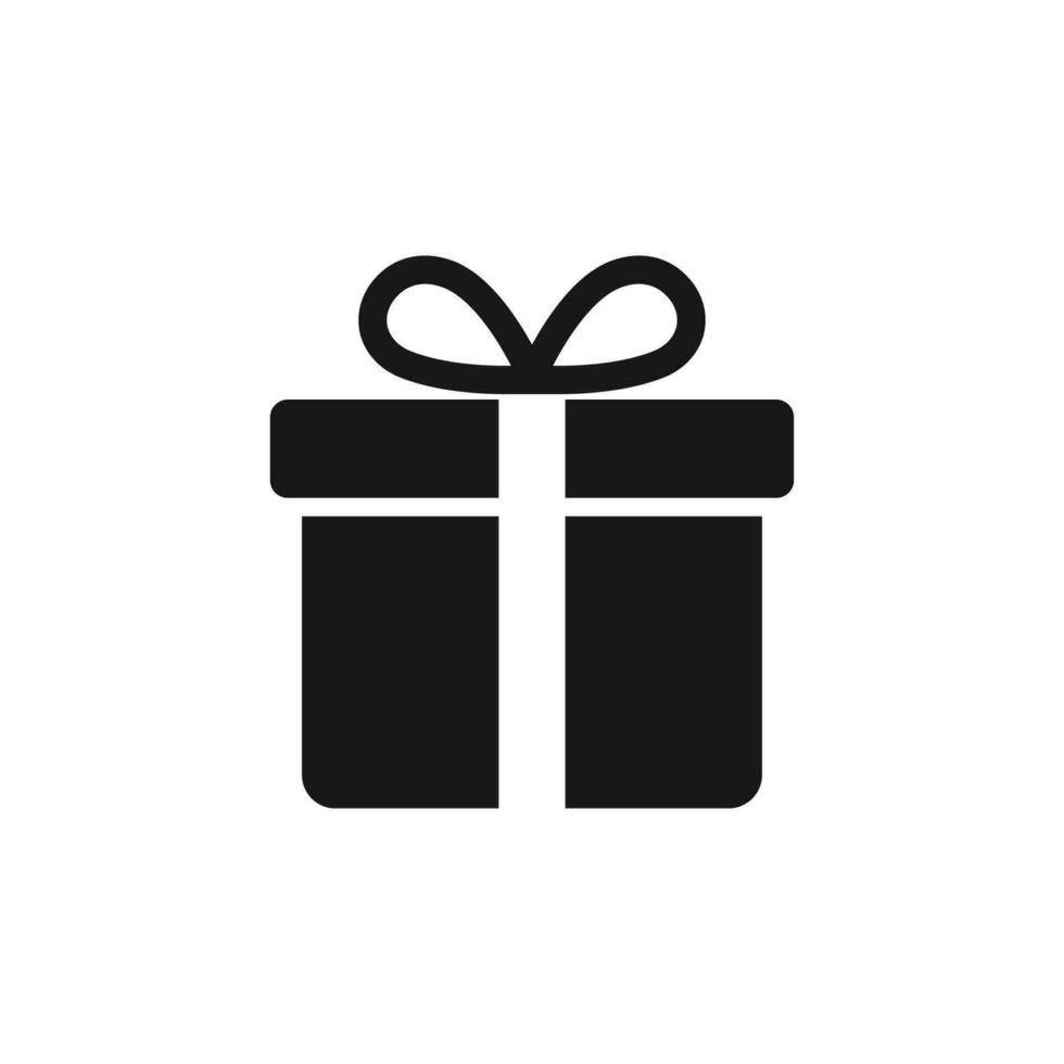 Gift box vector icon. Present Package Symbol