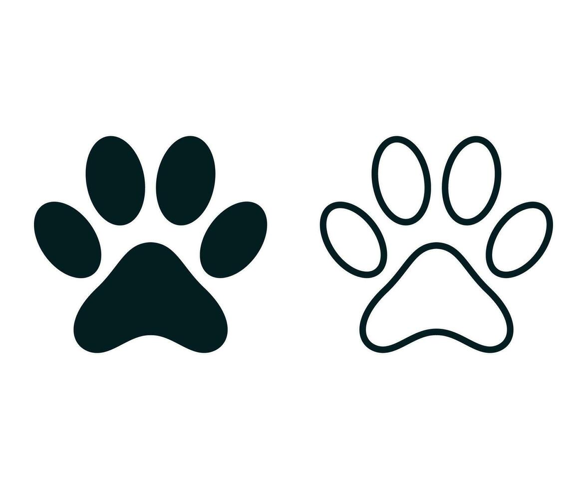 pata impresión icono vector. perro y gato pata impresión vector icono. perro vector huella icono