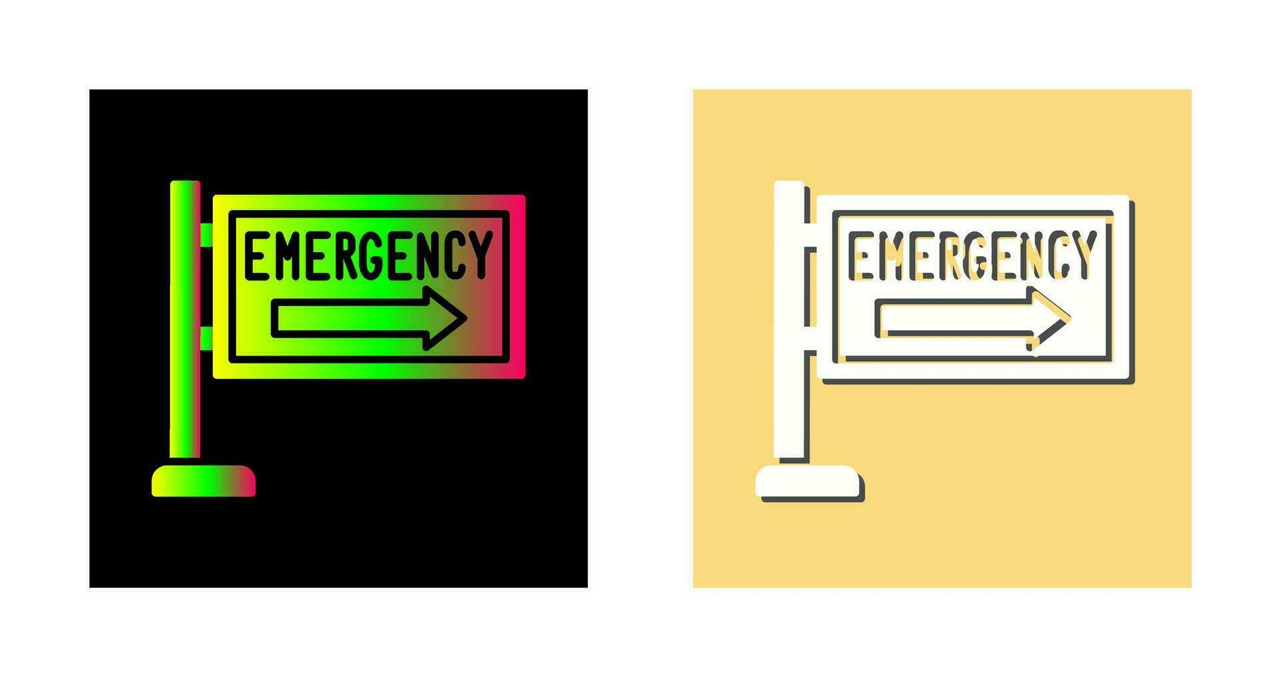 icono de vector de señal de emergencia