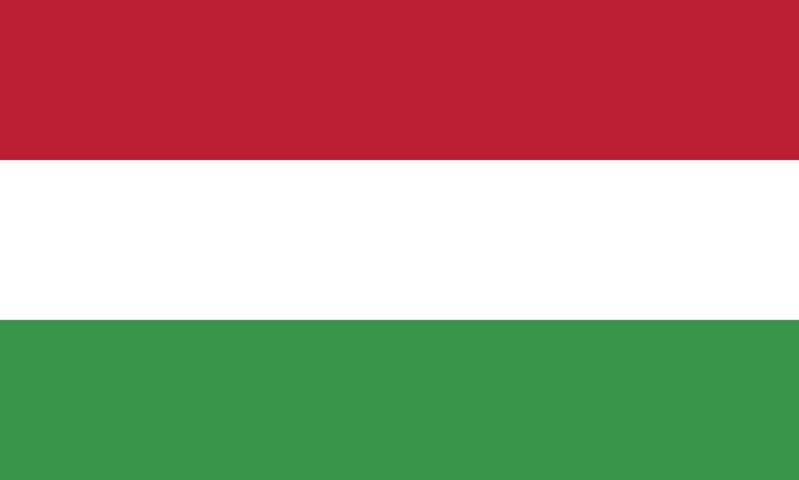 Flat Illustration of Hungary flag. Hungary flag design. vector