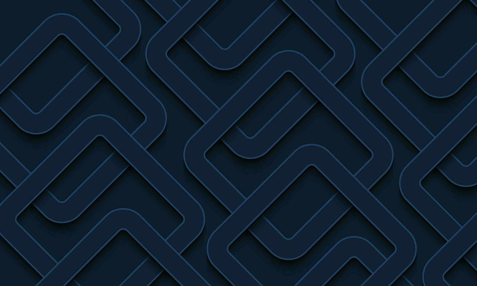 Abstract 3d background with geometric shapes, abstract dark blue papercut background. 3d abstract background. vector