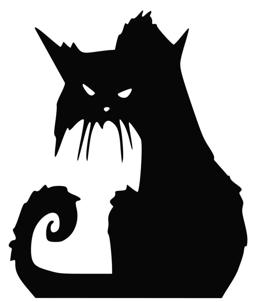 Scary vector silhouettes for Halloween