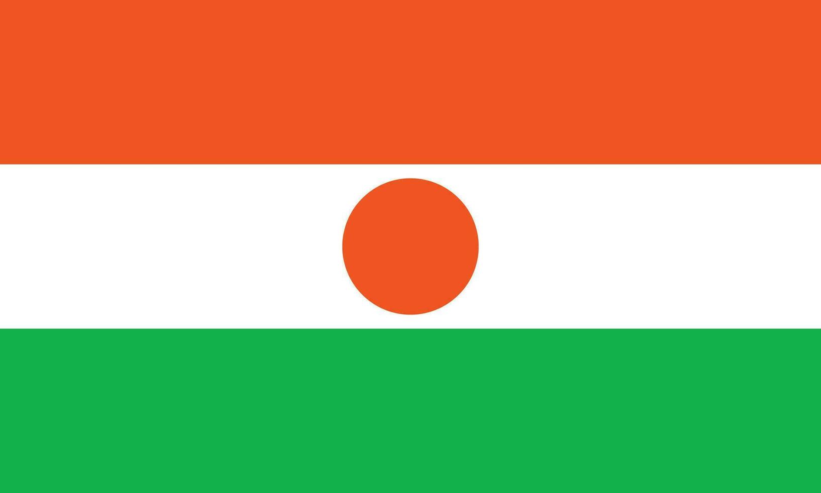 Flat Illustration of Niger flag. Niger flag design. vector