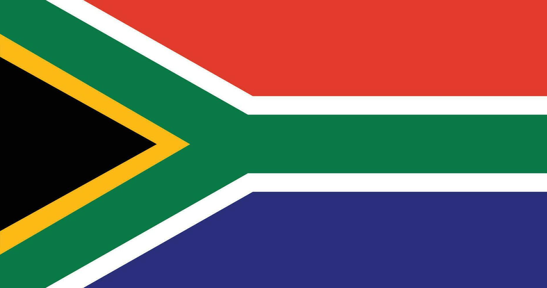 Flat Illustration of South Africa flag. South Africa flag design. vector