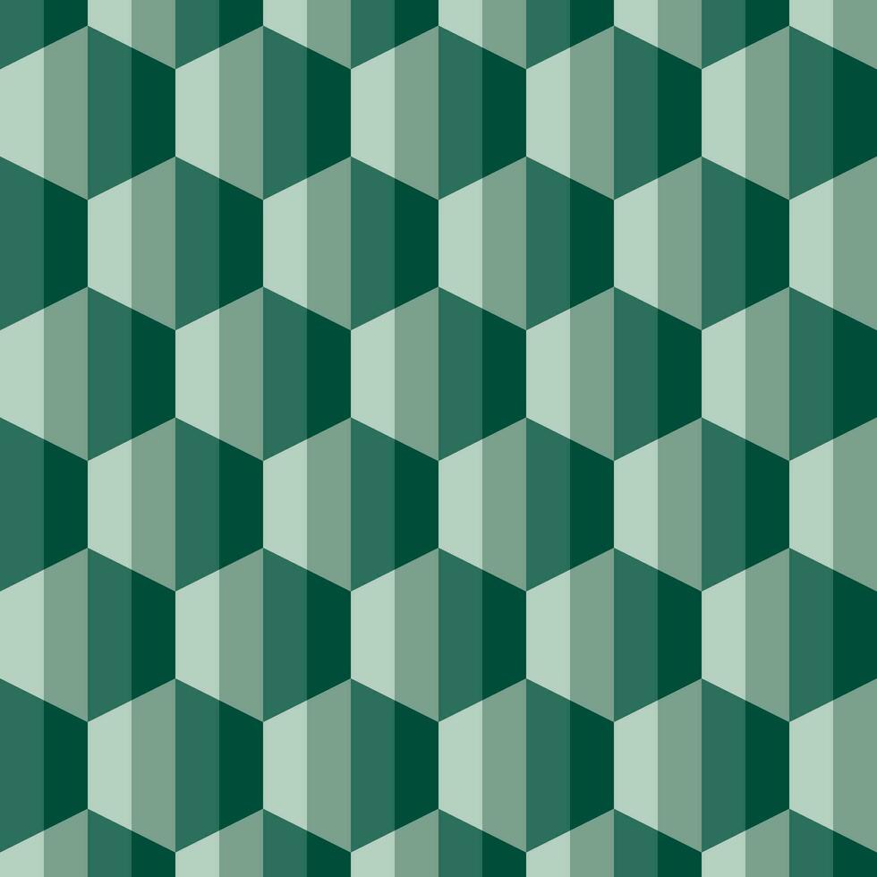 Green geometric hexagon pattern use for background design, print, social networks, packaging, textile, web, cover, banner and etc. vector