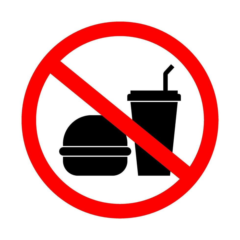 No food or drink icon on white background. vector