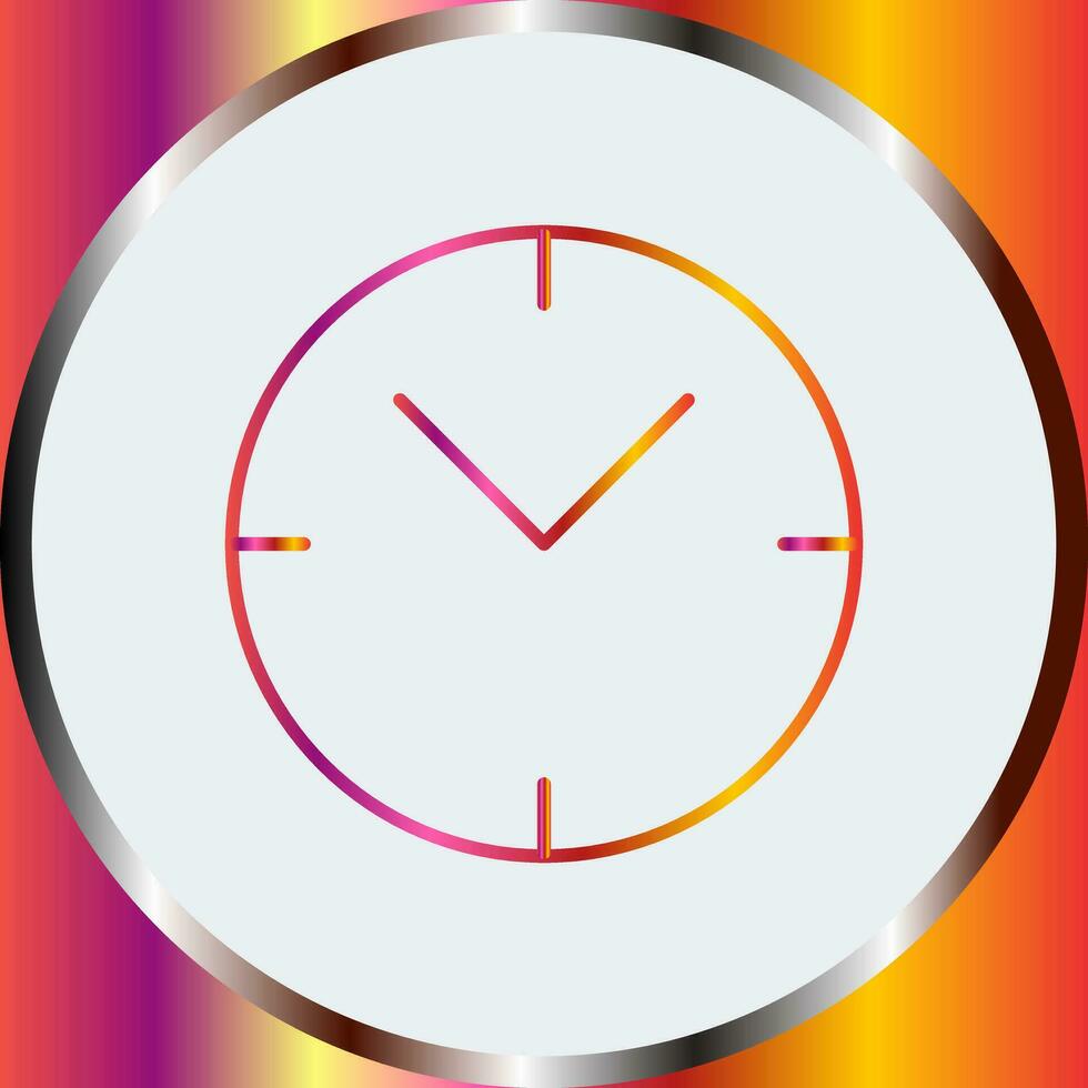 Unique Clock Vector Icon