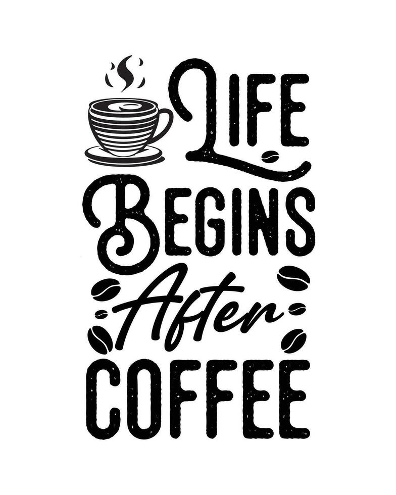 Coffee T-Shirt Design, Coffee tee vector