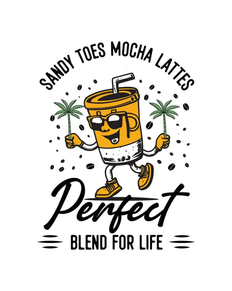 Coffee T-Shirt Design, Coffee tee vector