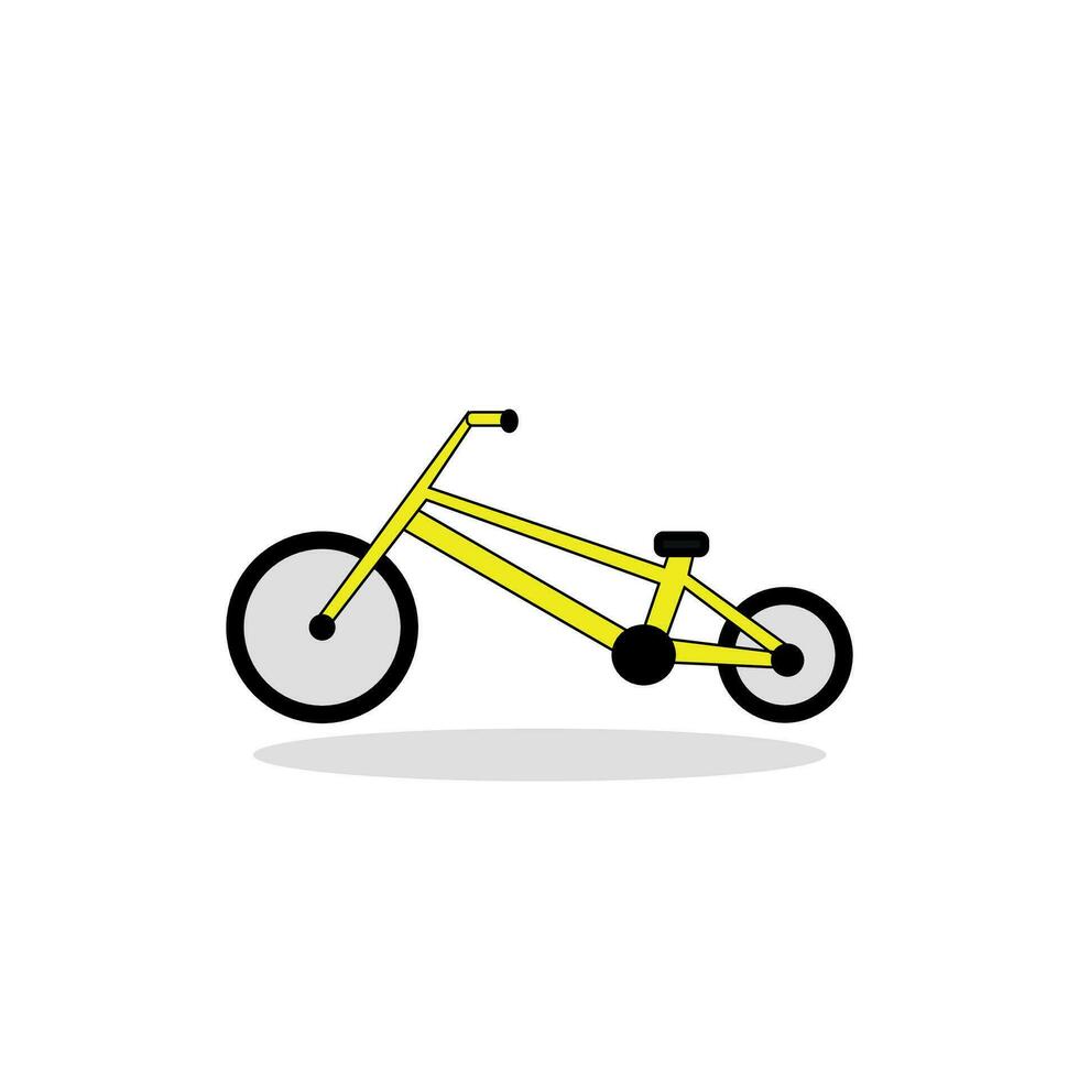 niños bicicleta aislado en blanco vector