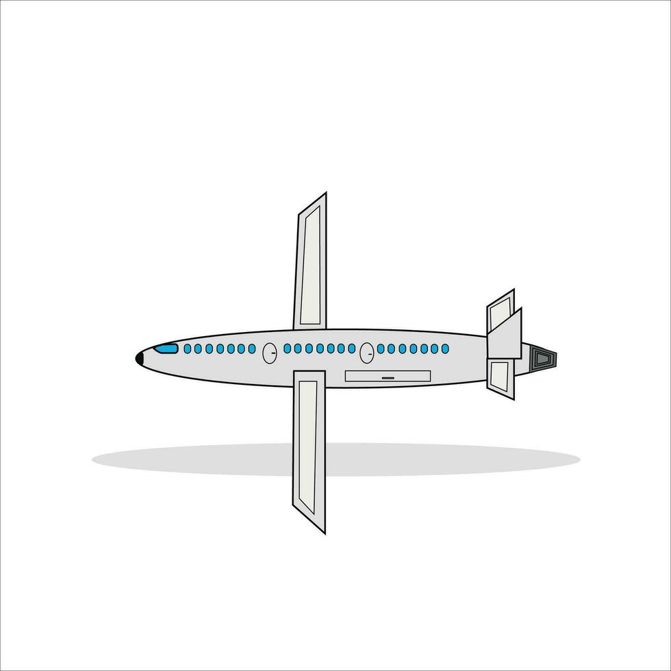 airplane flying over the sky vector