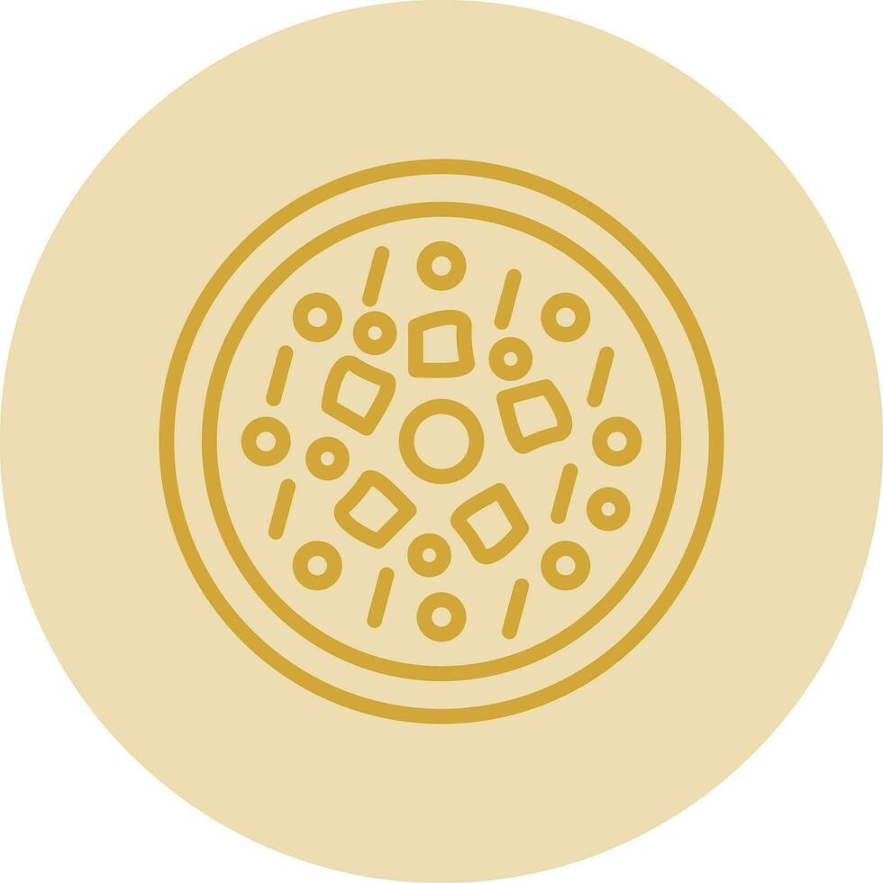 Caesar Pizza Vector Icon Design