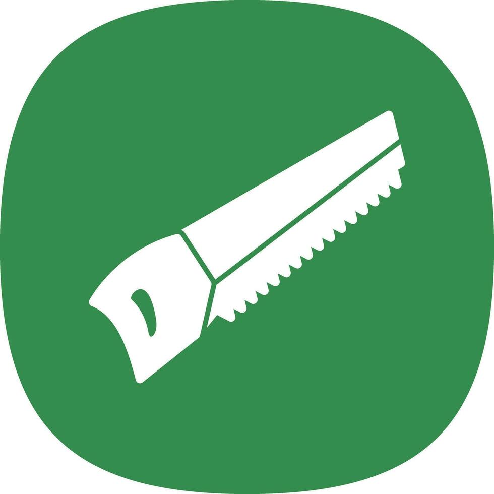 Hand saw Vector Icon Design