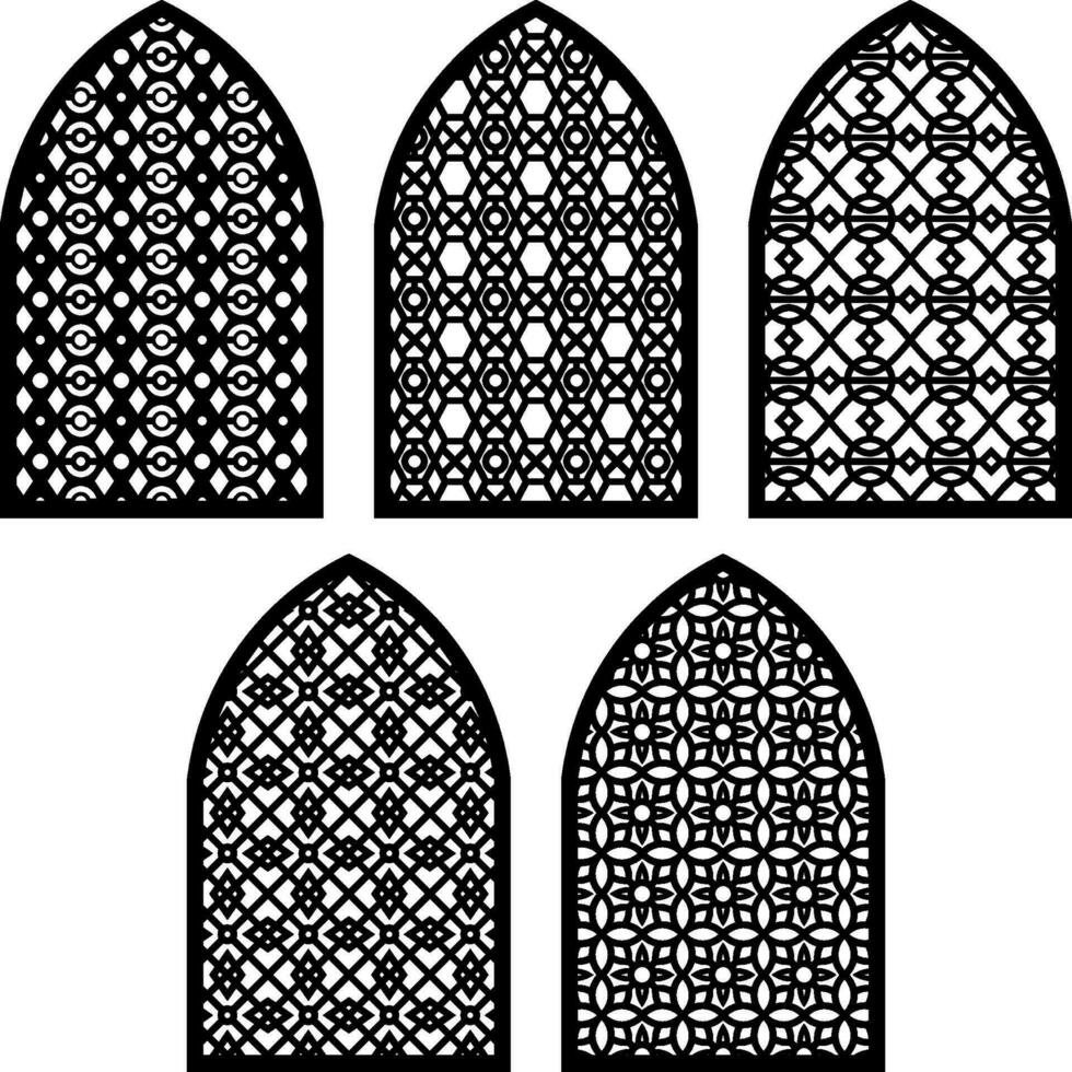 Simple Vector Pattern for Laser Cutting, Decoration, Ornament, Metal design, wood carving, and vector