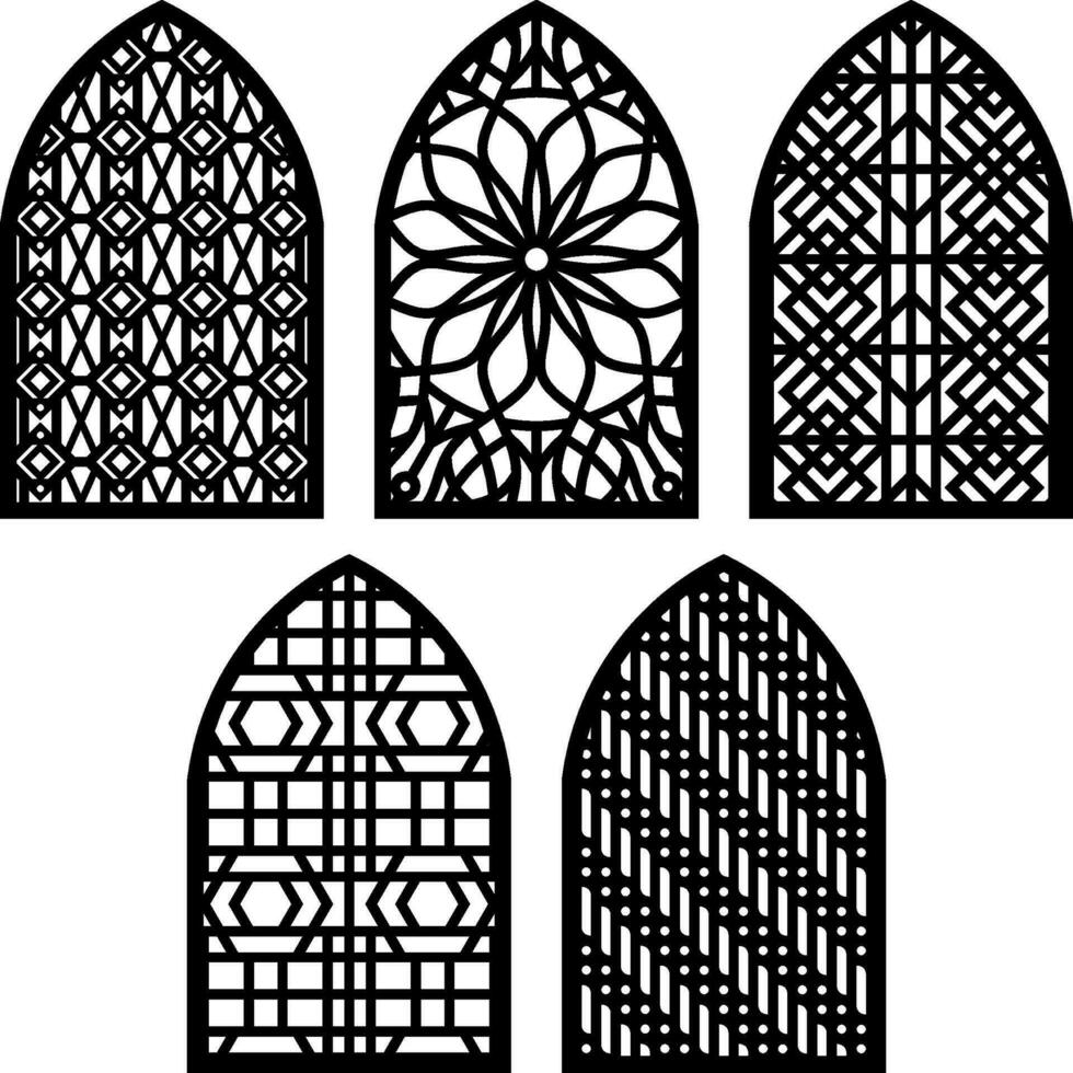 Simple Vector Pattern for Laser Cutting, Decoration, Ornament, Metal design, wood carving, and vector