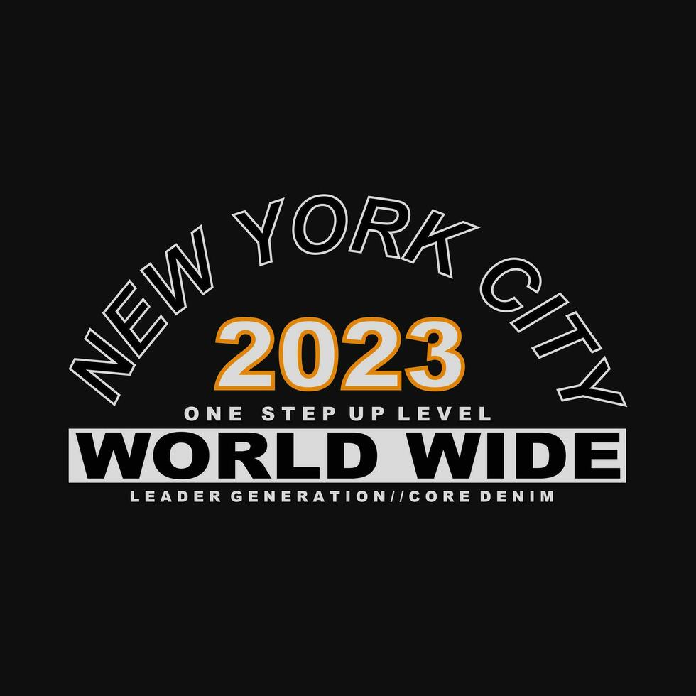 new york typography vector design
