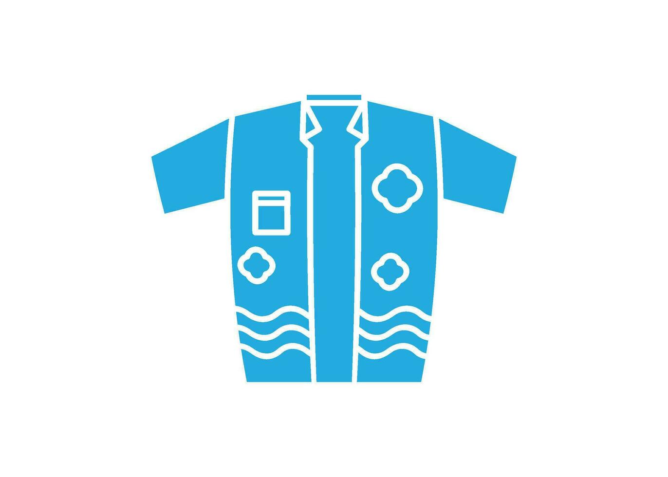 playa camisa icono silueta diseño modelo aislado ilustración vector