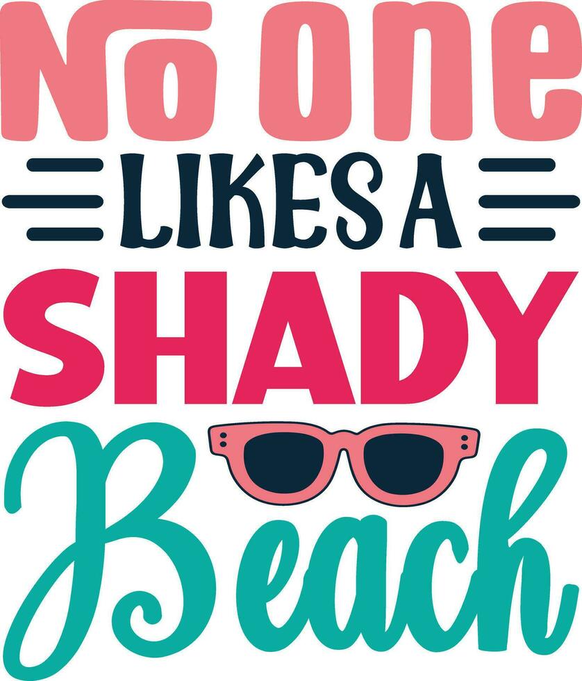 no one likes a shady beach vector