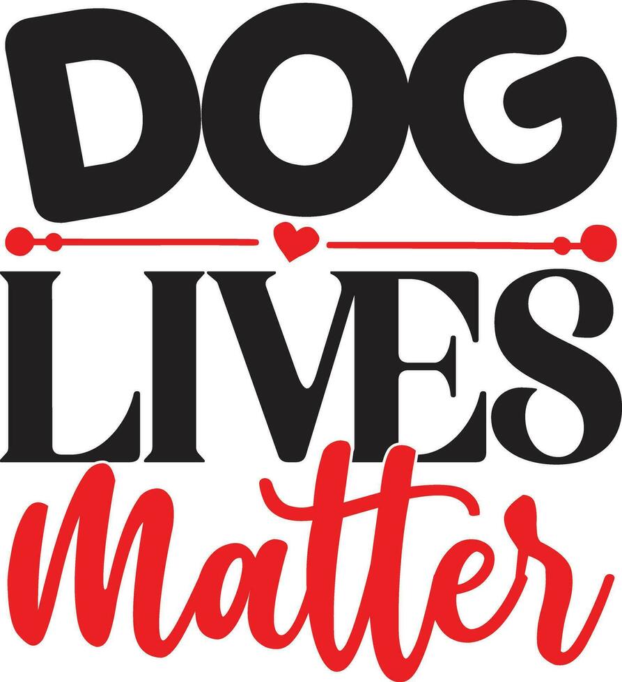 dog lives matter vector