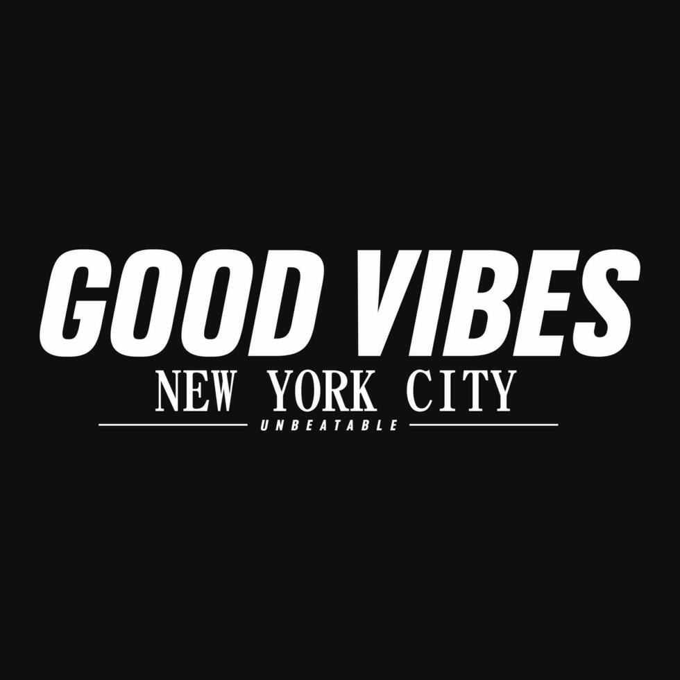 good vibes typography print vector t shirt design