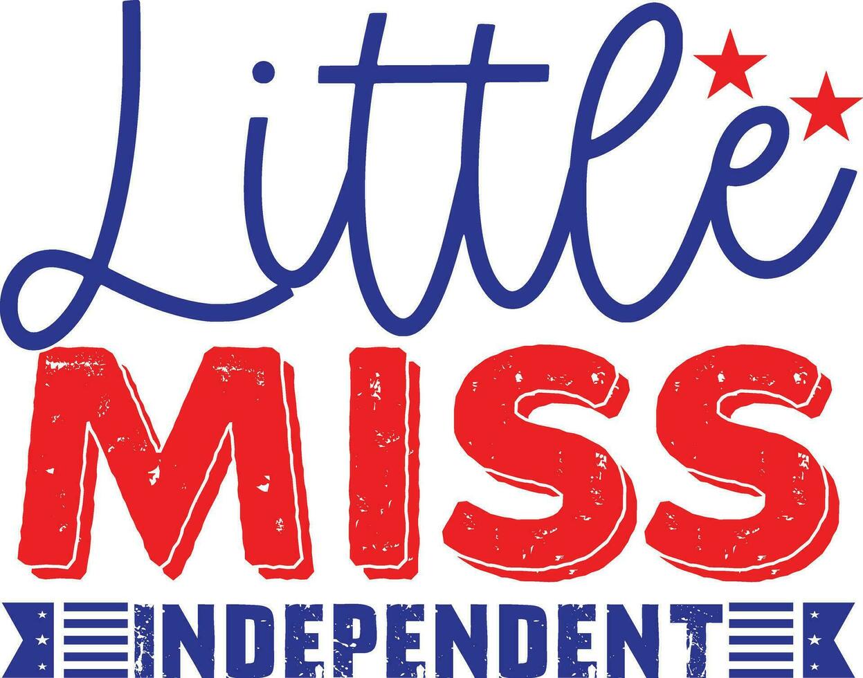 little miss independent vector