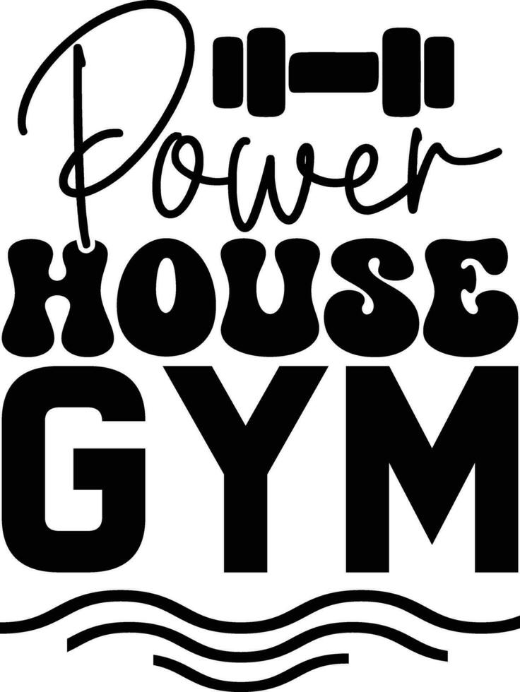 power house gym vector
