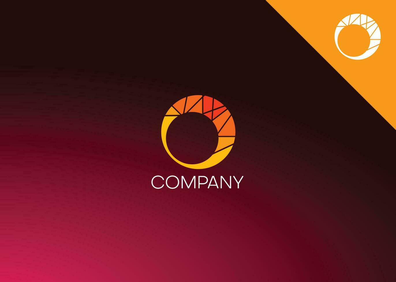 Simple Logo with beautifully Design of Circle or letter O or moon Logo vector